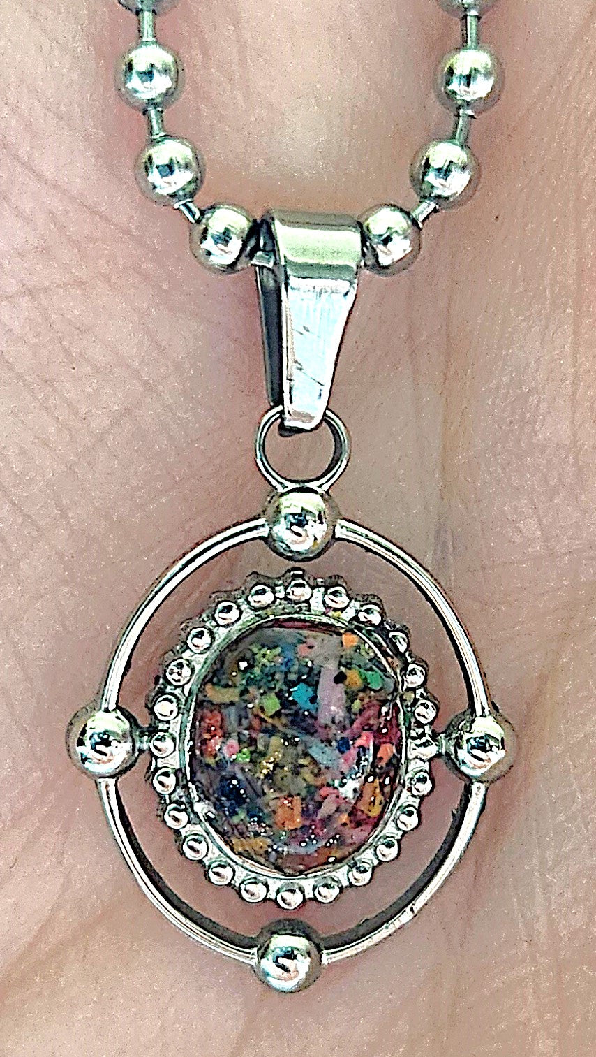 Crayon Compass Necklace