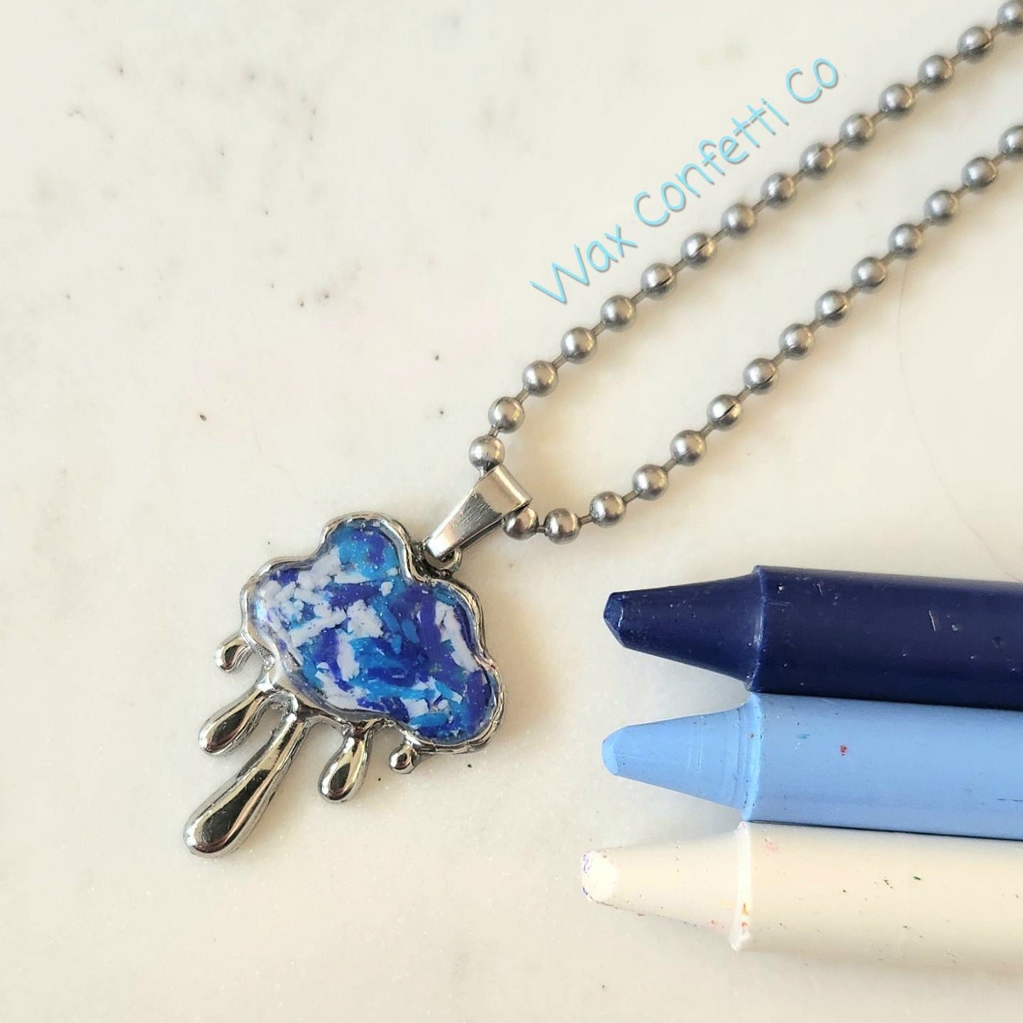 Crayon Cloud Necklace
