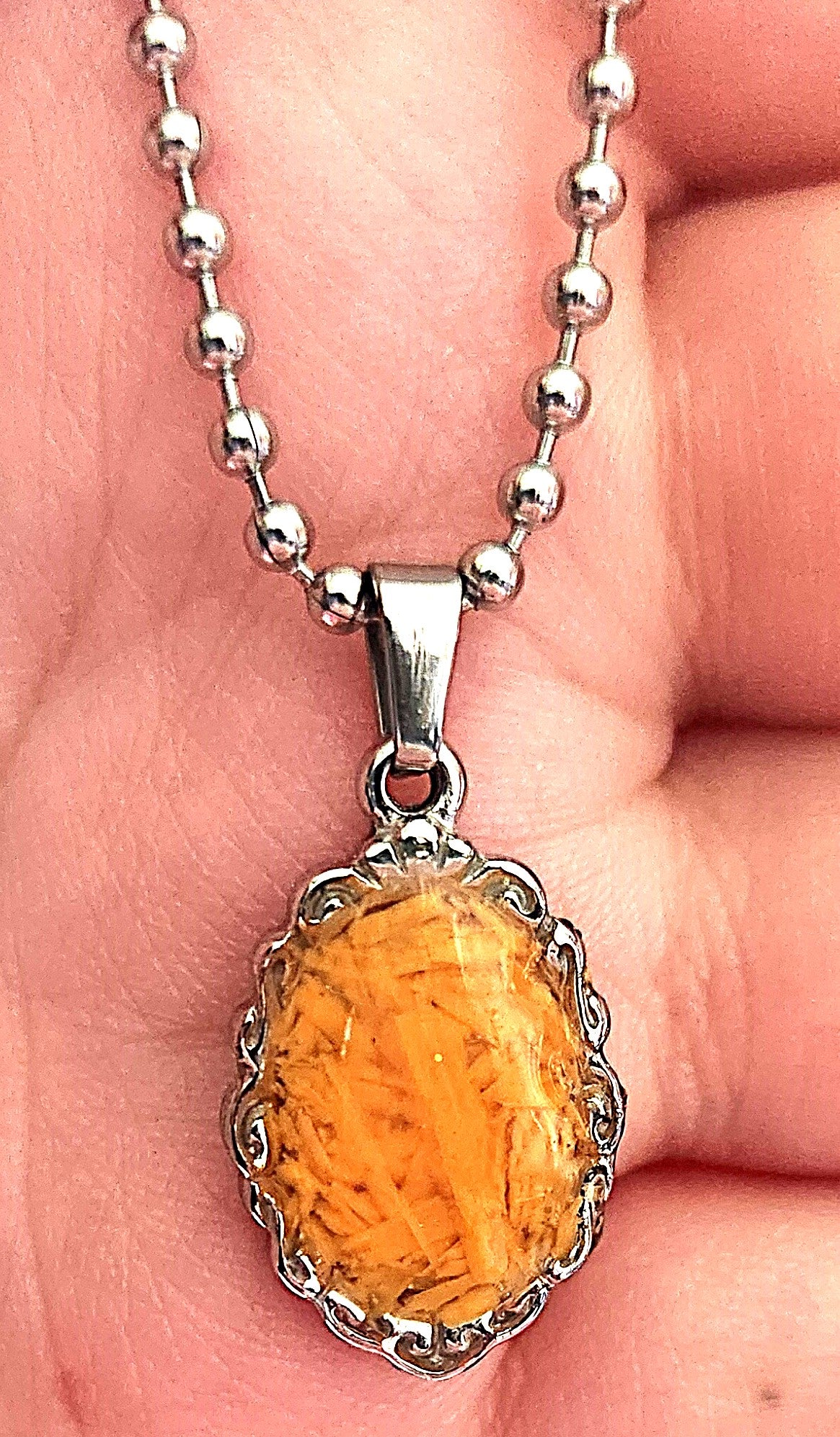 Neon Orange Necklace