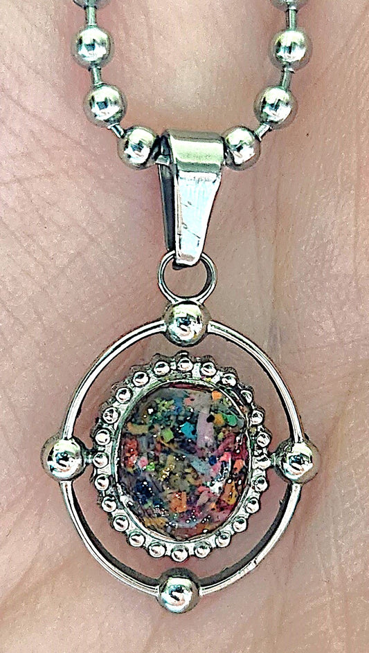 Crayon Compass Necklace