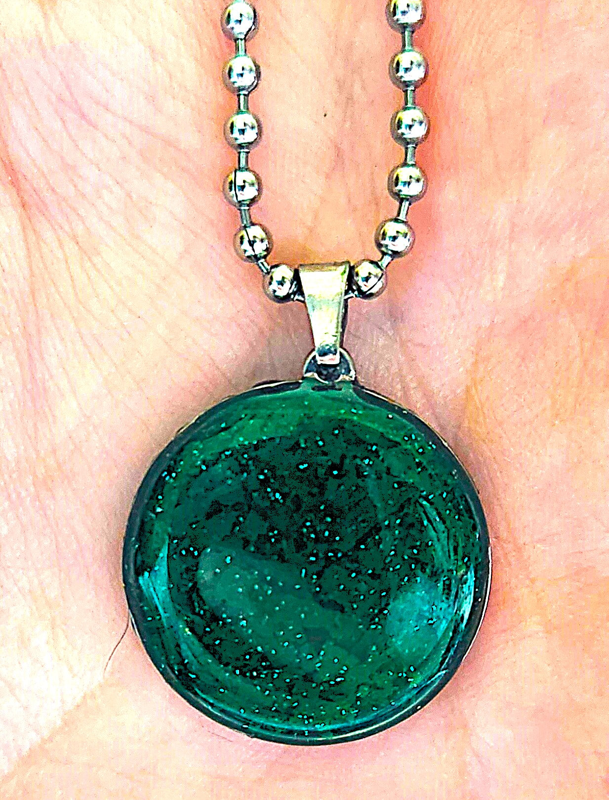 Green Crayon Necklace