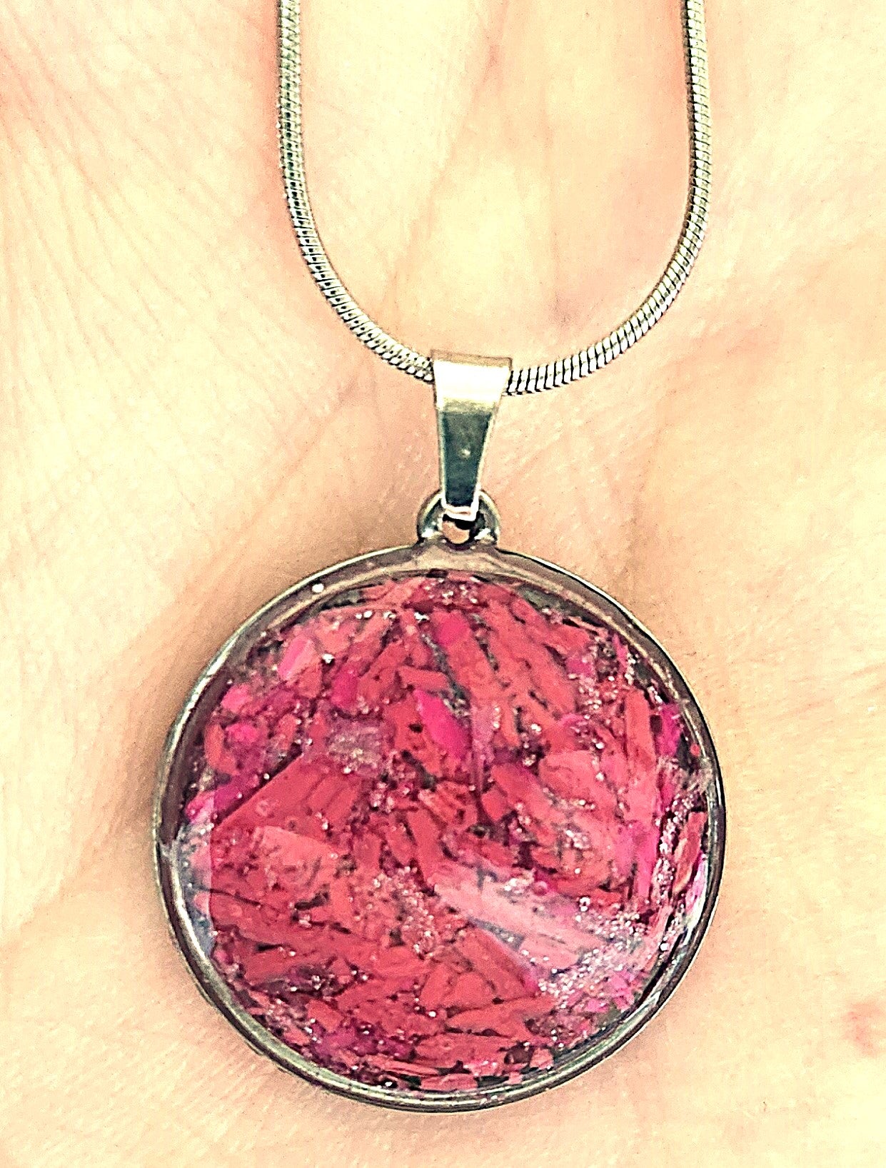 Pink Crayon Necklace