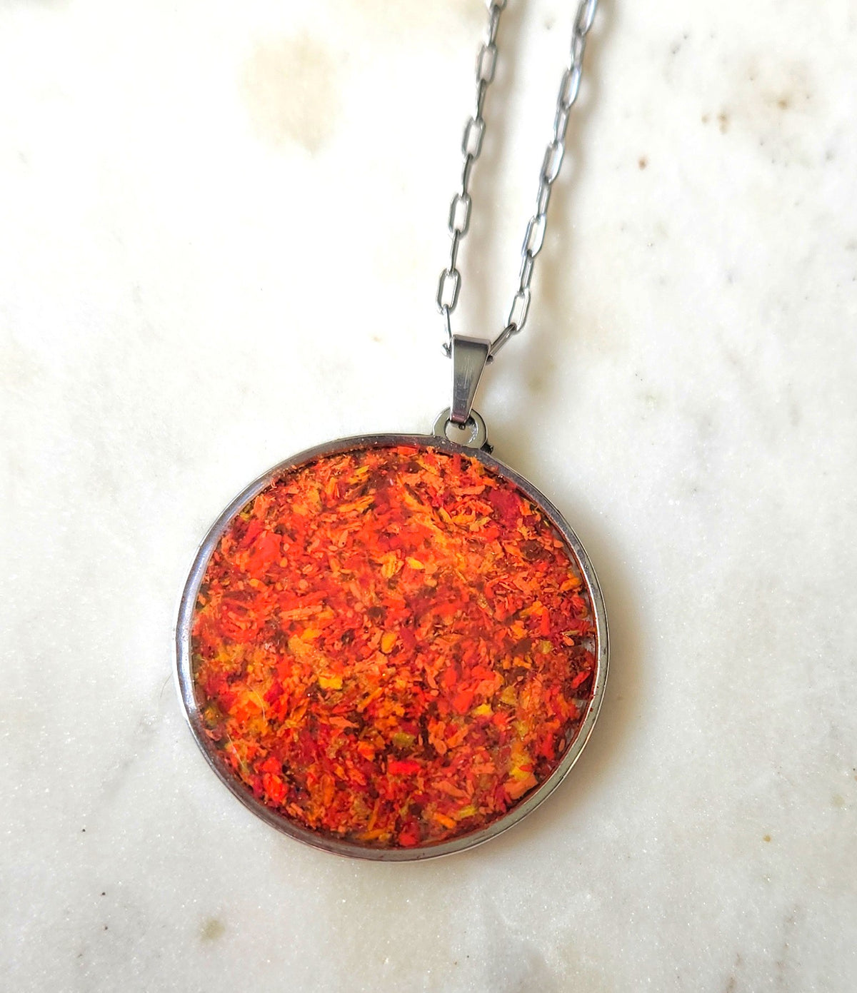 Fall Round Necklace Large
