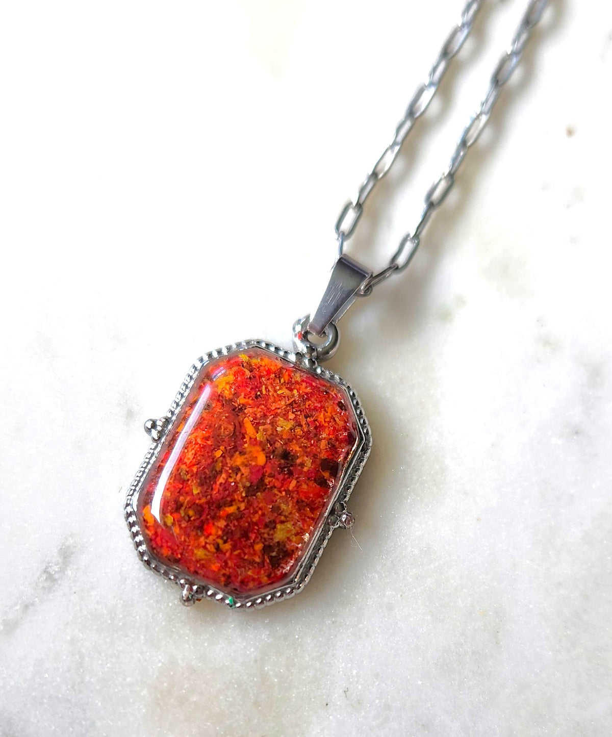 Fall Frame Crayon Necklace