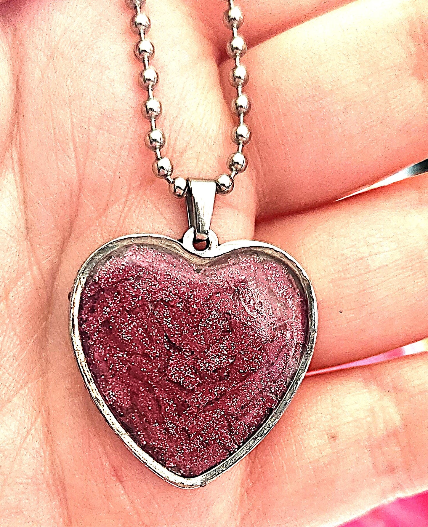 Pink Crayon Necklace