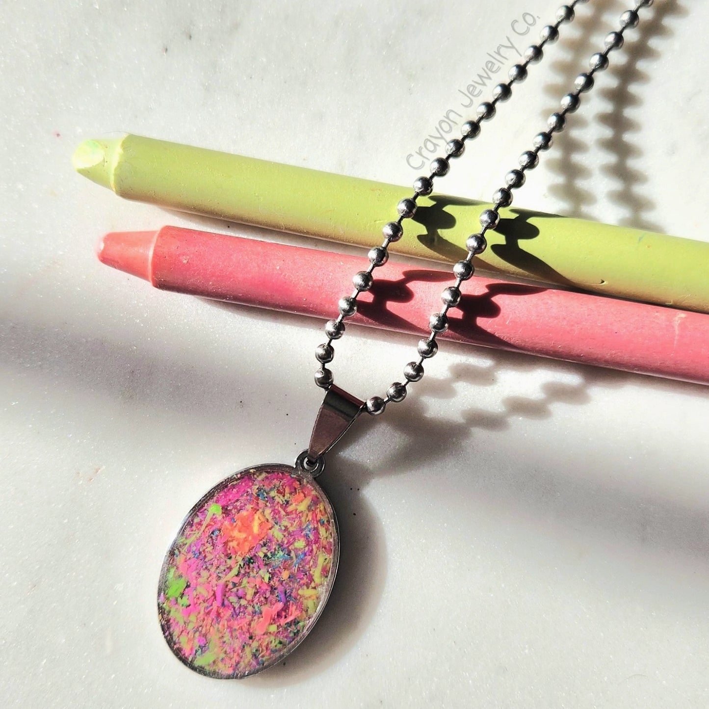Neon Crayon Necklace
