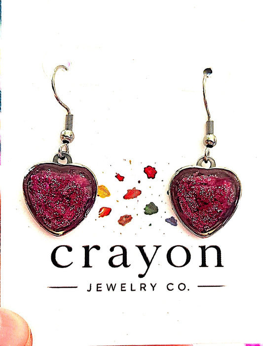 Pink Crayon Earrings