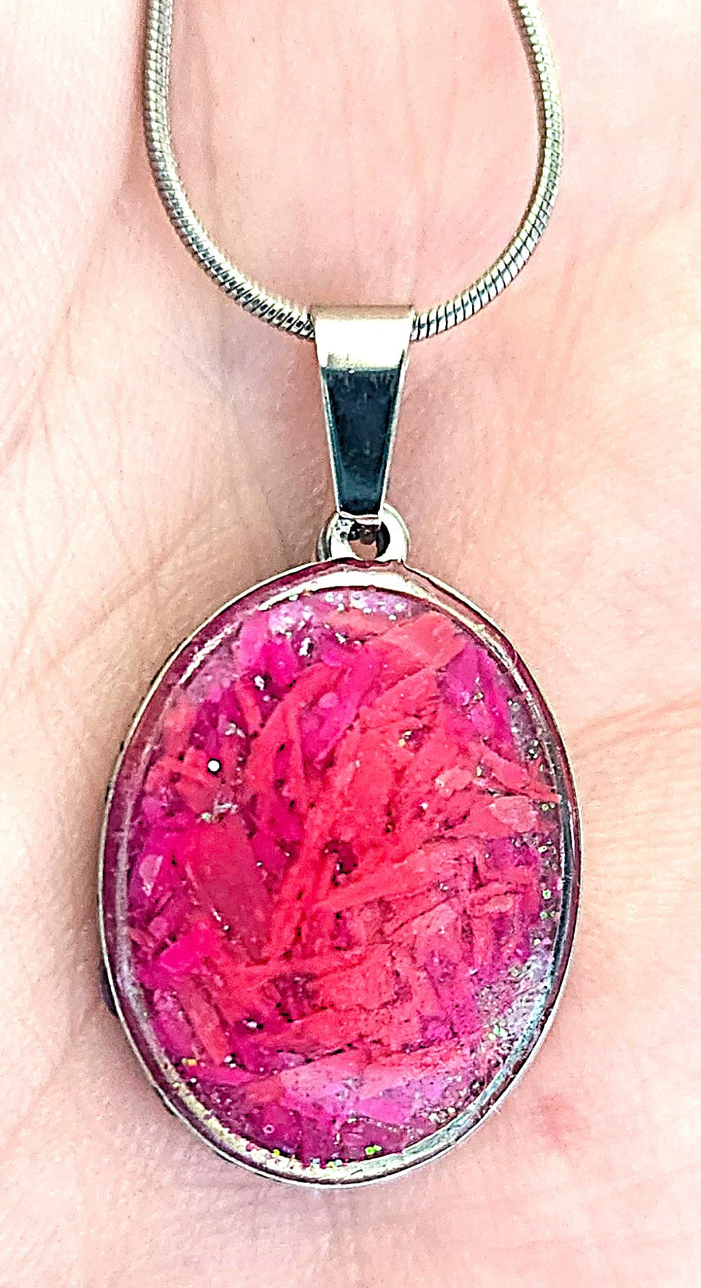Pink Crayon Necklace