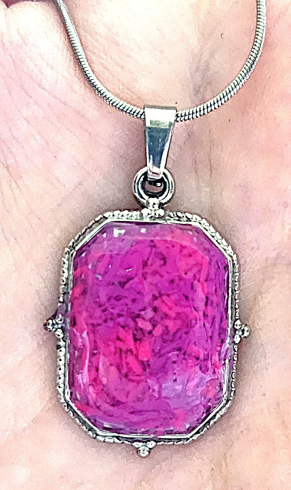 Purple-Pink Crayon Necklace