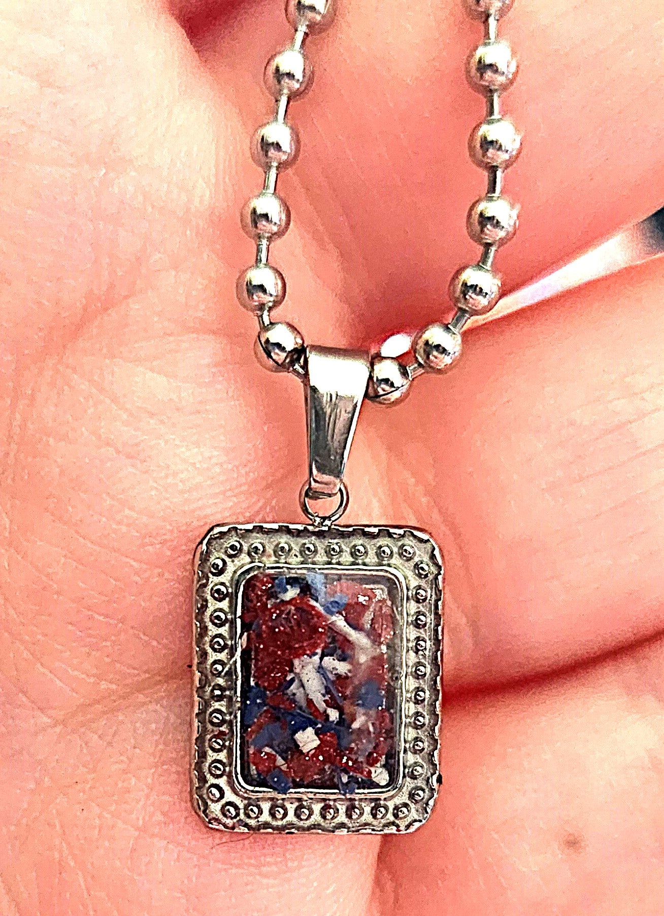 Patriotic Crayon Necklace